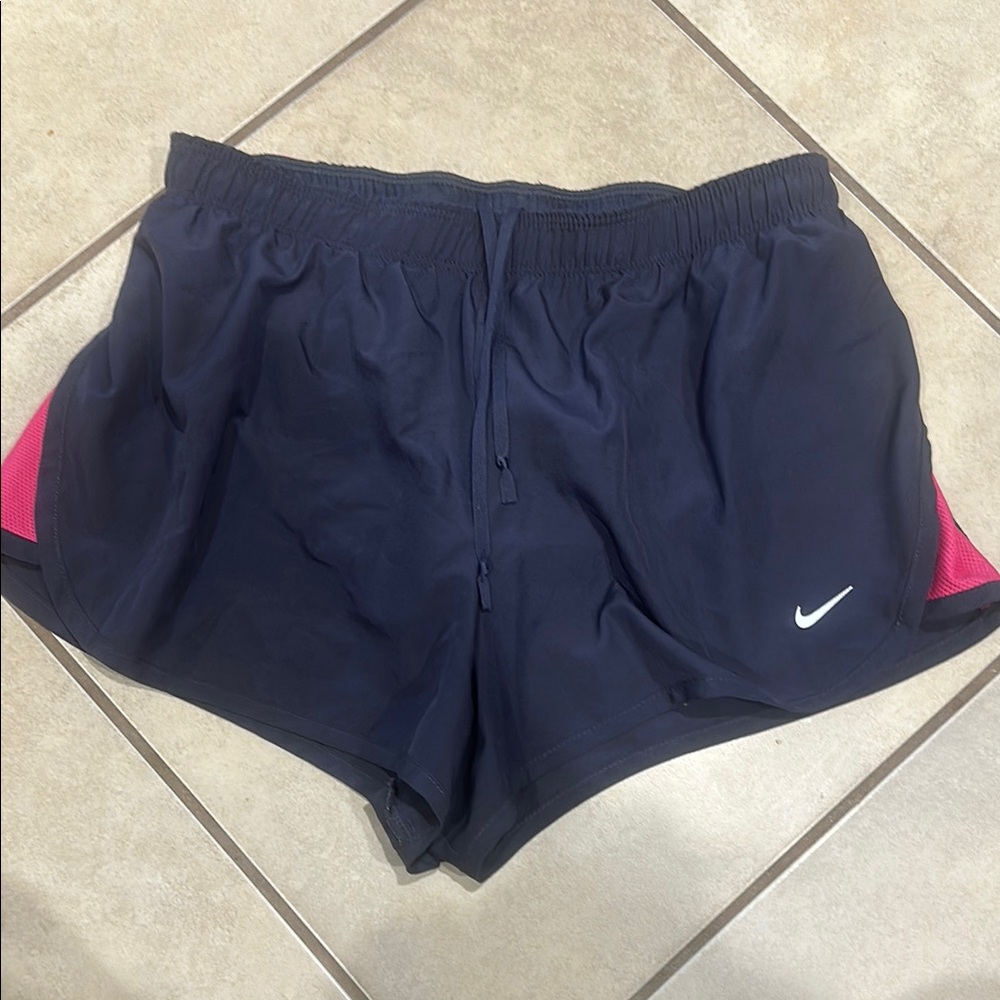 Nike Blue and Pink Athletic Shorts Lightweight Breathable